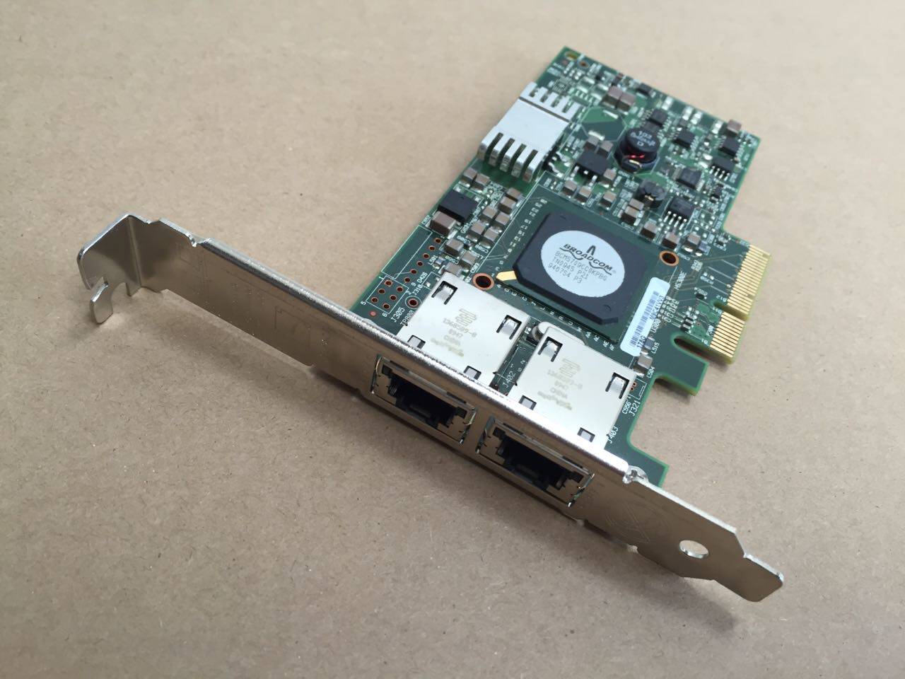Original dismantling machine BCM5709 PCI-E dual-port gigabit network card 0G218C G218C