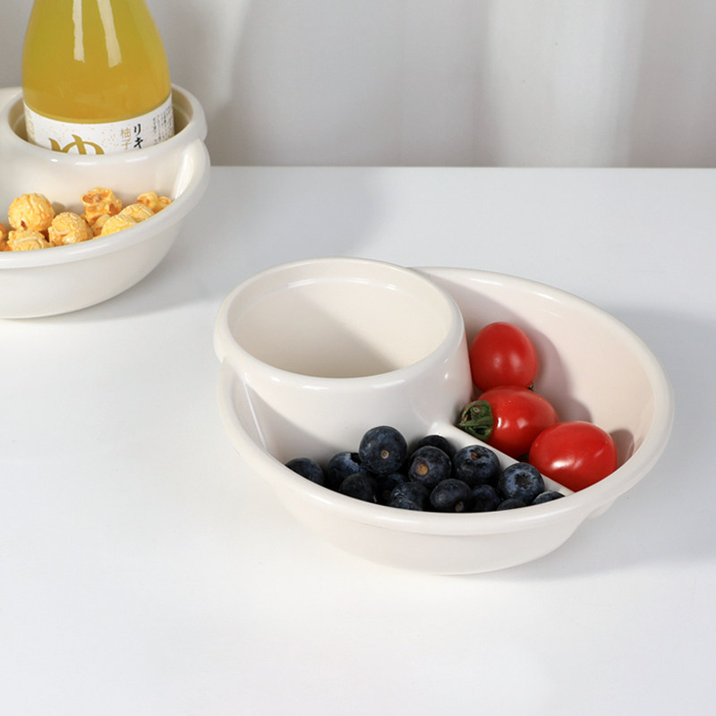 Japan imported divided plate lunch plate children's plate picnic barbecue plate children's baby divided plate picnic plate