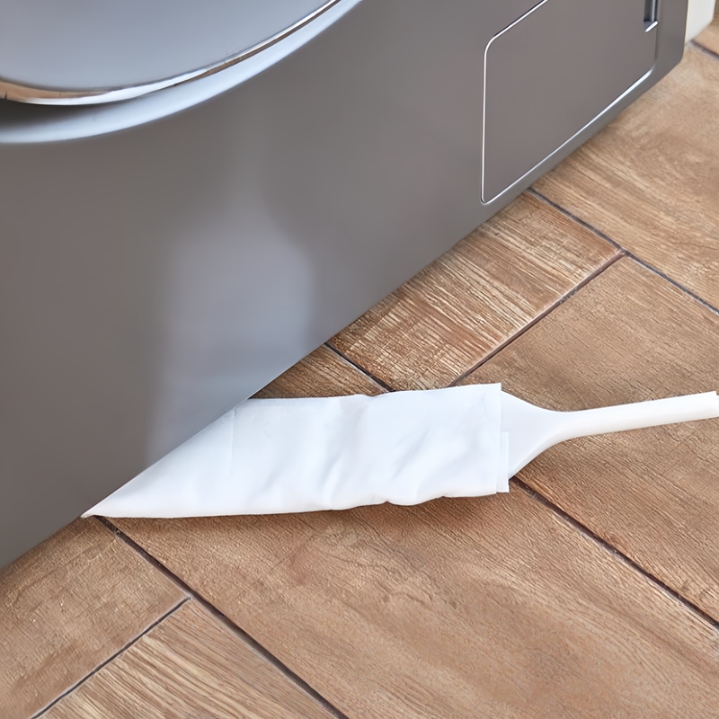 Washing Machine and Refrigerator Bottom Gap Cleaning Brush with Extended Handle, Narrow Gap Flat Duster for Use in Tight Spaces and Dead Corners