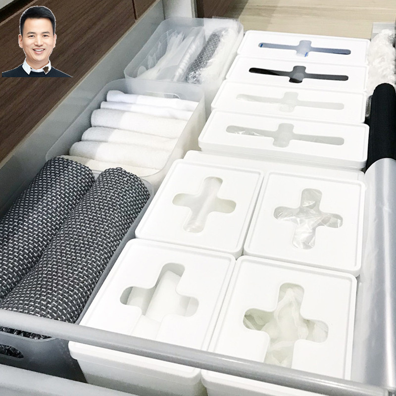 Japan imported drawer storage organizer box odds and ends net red storage box cross mouth with lid wet tissue box