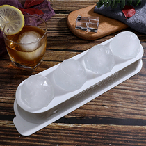 Japan imported spherical ice grid big ice hockey diamond round big ice with lid whiskey ice black tea Ice Cube mold