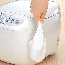 Japan imports not sticky rice spoon with suction cup containing rack rice cooker not stained with rice grain shovel household plastic rice spoon