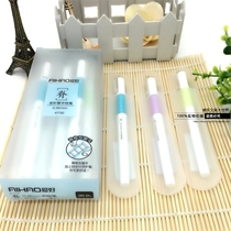 Hobby 47730 Middle Sex Pen Spine Type Silicone Handshake Student Water Pen 0 35 Full Needle Tube Black Crystal Blue