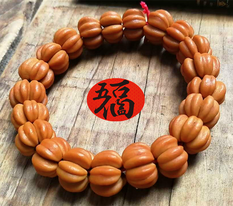 Hawthorn hạt nhân Bodhi 108 hạt chuỗi hạt cho nam và nữ vòng tay wenwan hoang dã năm hạt vòng tay - Vòng đeo tay Clasp vòng bạc cho bé