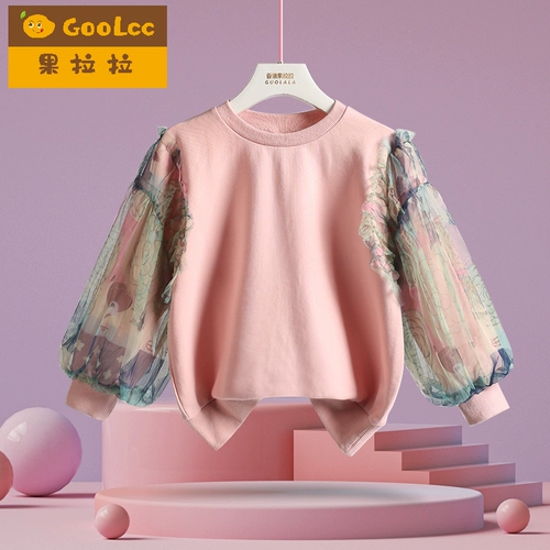 Детский весенний комплект для принцессы, толстовка, демисезонная юбка для девочек