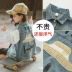 Cô gái cao bồi vest mỏng phần vest 2019 xuân hè mới mặc quần áo trẻ em nữ bé gái nước ngoài thủy triều - Áo ghi lê áo khoác bé trai Áo ghi lê