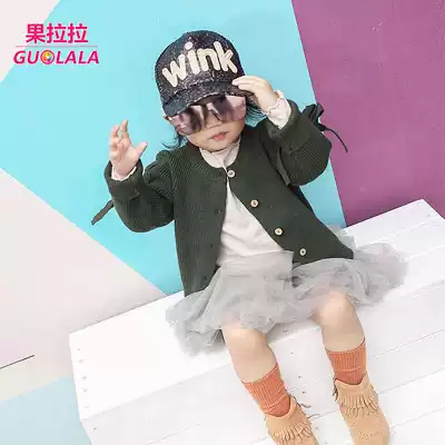 3 years old 4 girls 5 sweater 6 Children Baby Girl knitted cardigan coat children outside thin 2021 spring and autumn clothes New