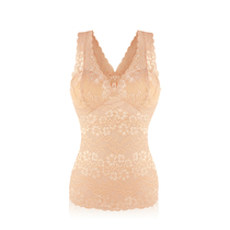 Lace vest-with chest cushion (off-code special price)