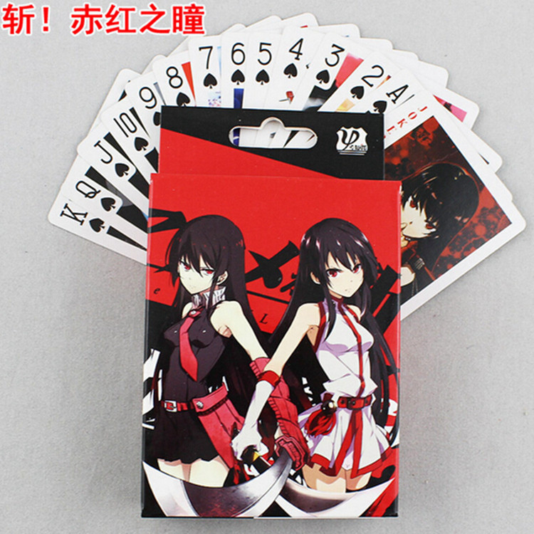 Decapitated red pupil sea thief Wang Fire Pictures Spot cartoon Cartoon Cartoon Around the Playing Cards Desk Tour Card Collection 