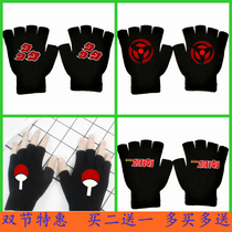 Famous Detective Cornan Kidd Fire And Shadow Ninja Write Wheel Eye Secondary Meta-Cartoon Perimeter Gloves Half Finger students