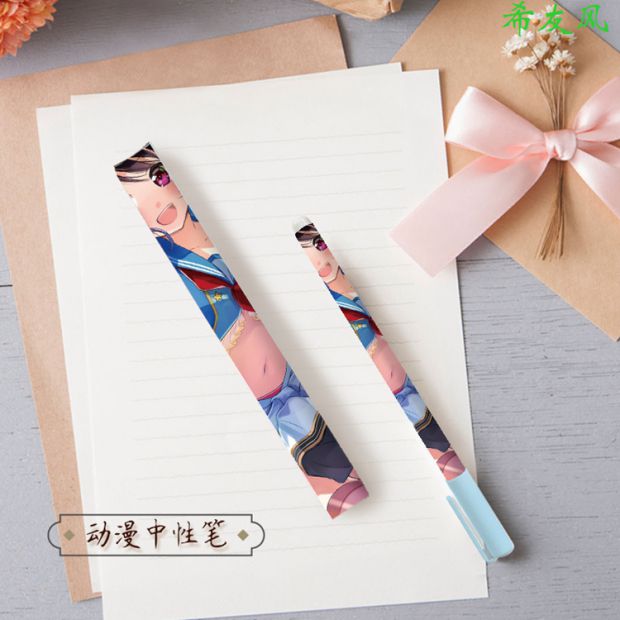 Một súng khoa học siêu điện từ súng thần công anime trò chơi trực tuyến phim hoạt hình xung quanh bút bút bút bút bút nhỏ hình dán elsa