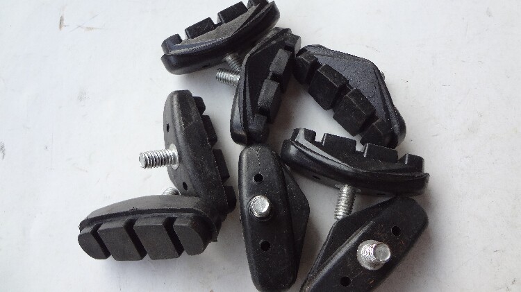 Original mountain bike front and rear V-brake brake block High quality clip leather brake skin Friction front and rear brake block leather