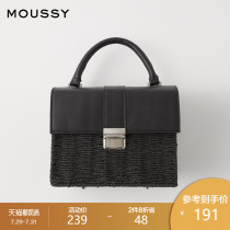 MOUSSY 2021 spring and autumn new vintage bamboo stitching multi-purpose portable oblique cross bag 010DSW51-1600