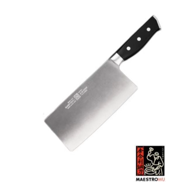 Jumen Kitchen Knife Jinheli Steel Knife Cannon Bullet Steel Electric Wooden Handle Medium Slice Knife Mulberry Knife Meat Cutting Knife Kitchen Chef's Knife