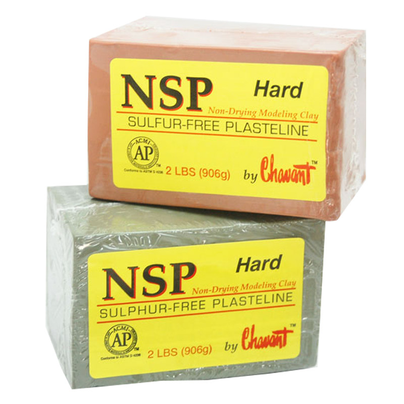 美國nsp脫硫油泥軟中硬2磅裝 Chavant高級雕塑特效化妝精雕油泥