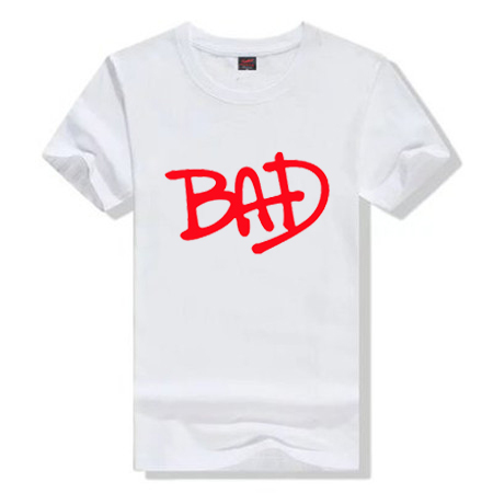 Michael Jackson Bad Michael Jackson Pure Cotton Unisex Crew Neck Short Sleeve T-Shirt Summer Clothing