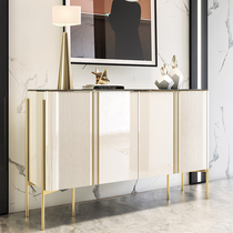 Light luxury rock board dining side cabinet Modern simple wall porch cabinet American small apartment restaurant minimalist storage storage cabinet