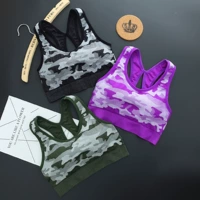 Vest thể thao áo ngực nhanh khô thể dục chạy yoga đồ lót chống sốc không có vòng thép luyện tập áo vest nhảy - Đồ lót thể thao bộ quần áo tập gym nữ