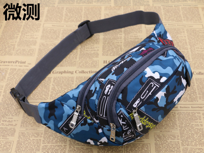 Ngụy trang túi unisex thể thao và giải trí công suất lớn thu ngân túi đa chức năng ngoài trời cưỡi túi điện thoại di động túi đeo bụng chạy bộ thể thao