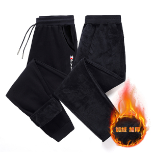 【加绒】男士韩版加绒秋冬百搭运动九分裤