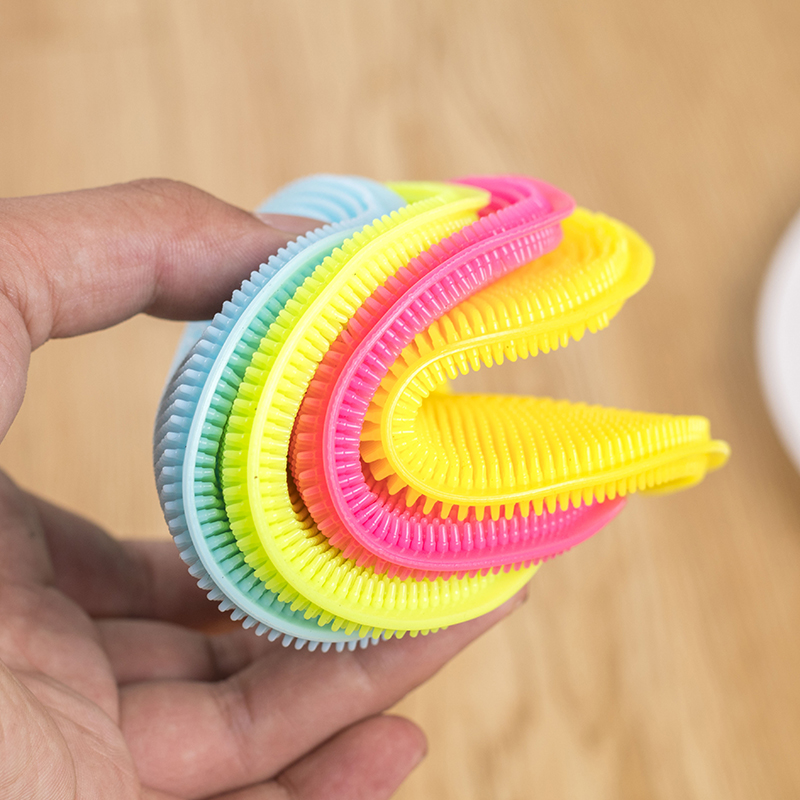 Silicone rag kitchen decontamination cleaning silicone dishwashing brush silicone brush pot washing pot washing pot brush plate artifact