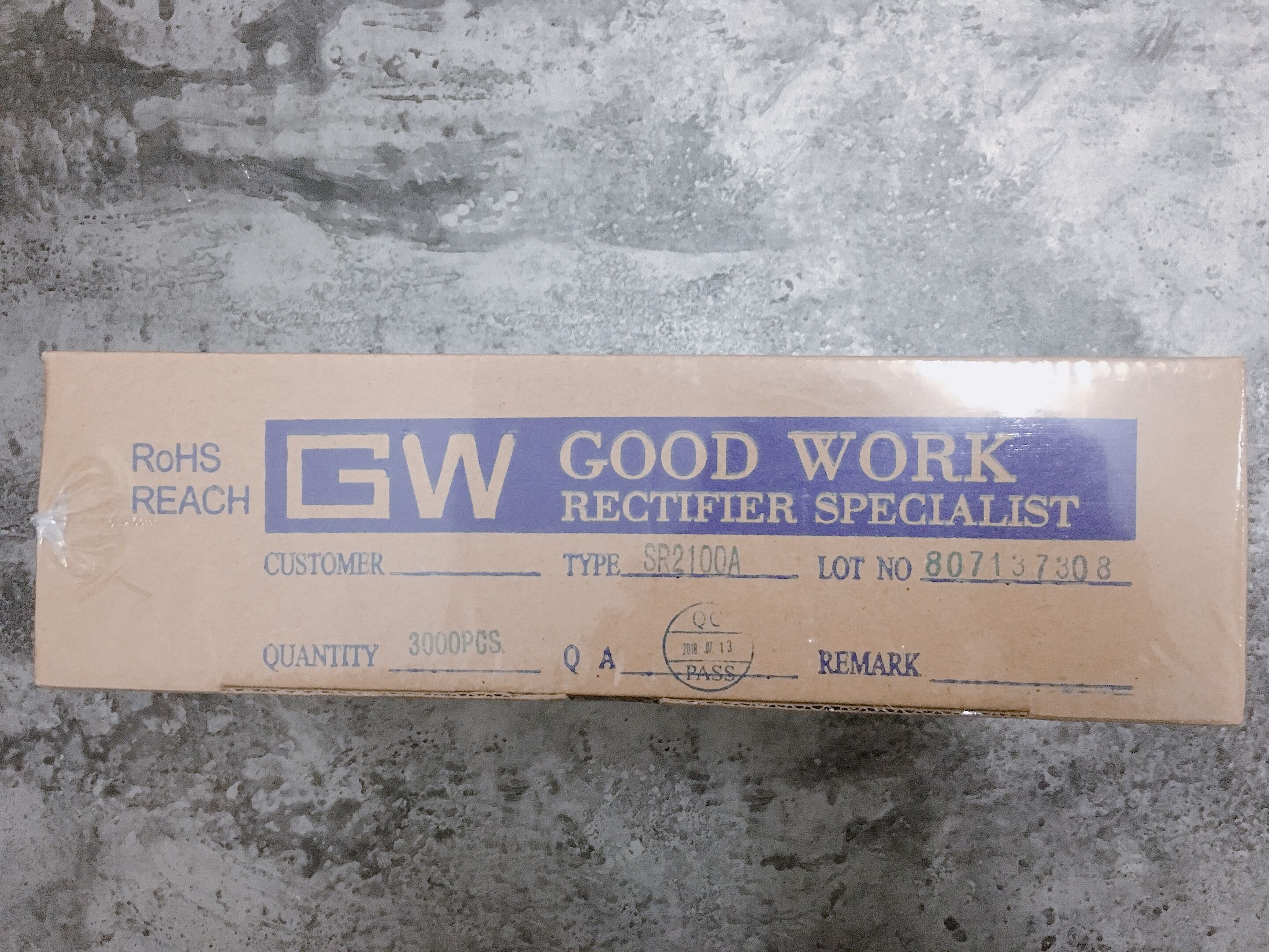 GW Schottky diode SR2100A 45MIL 3K = 420 yuan