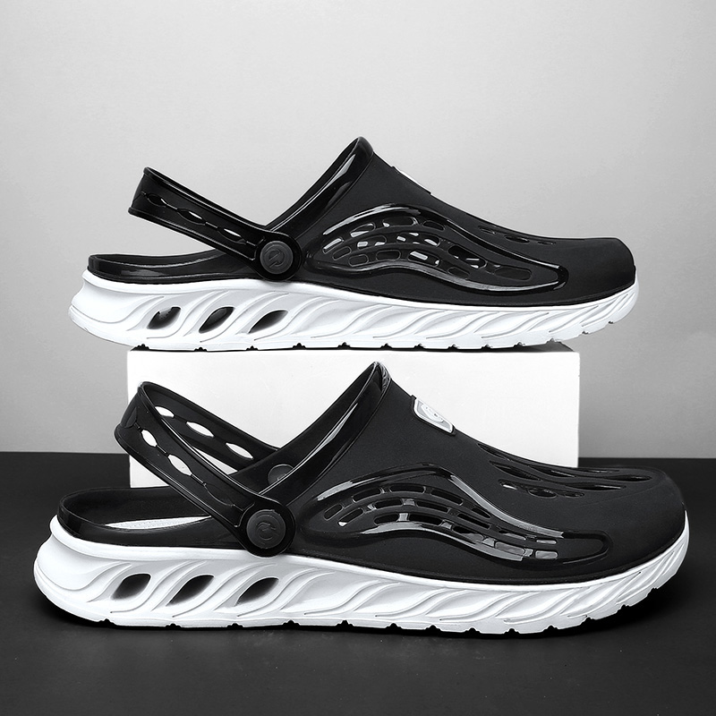 Men's sandals in summer wear sports dual use driving cool driving to prevent slipping Vietnam bauhead hole beach shoes