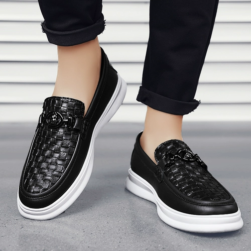 Летняя обувь для кожаной обуви в английском стиле, спортивные универсальные рабочие туфли для отдыха