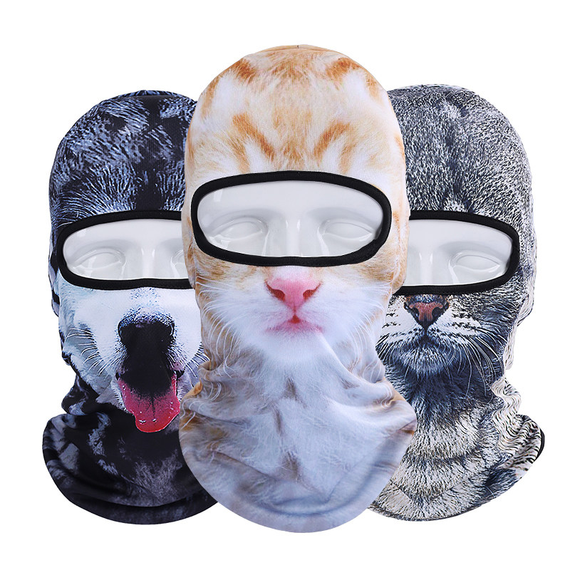 Summer sunscreen mask anti-UV riding windproof skull cover turban men's and women's face protection Kini animal mask