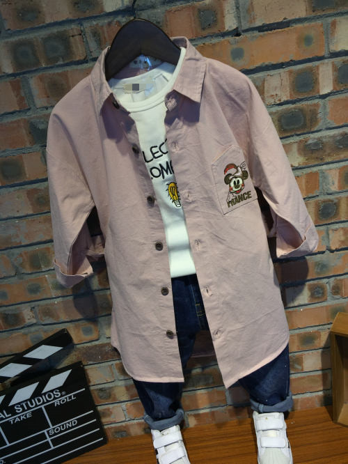 Chemise enfant à manche longue - Ref 2083190 Image 14