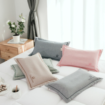Cotton yarn childrens pillowcase cotton 30x50 small pillowcase 40*60 pillowcase latex pillow pillow pillow case