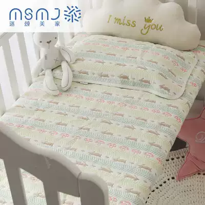 Infant bed sheets children six layers of gauze soft mat sheets baby cotton thickened quilt single spring summer and autumn kindergarten