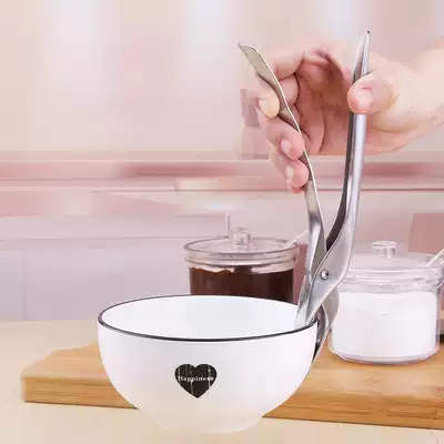 Clamp, anti-hot clip, Bowl clip, stainless steel steamed vegetable clip, end, dish clip, bowl, household kitchen tool