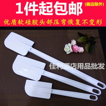Plastic long handle spatula rubber knife decorating soft silicone scraper cream cake cream spatula baking tool