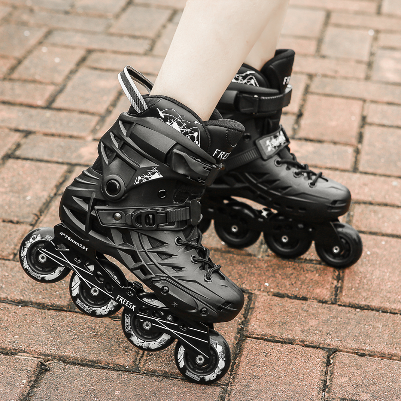 College students adults Adults Chill Ice Beginners men and women Single-row Wheel Skating Teenagers Professional Figure Smooth Dry Ice Nightlight Shoes