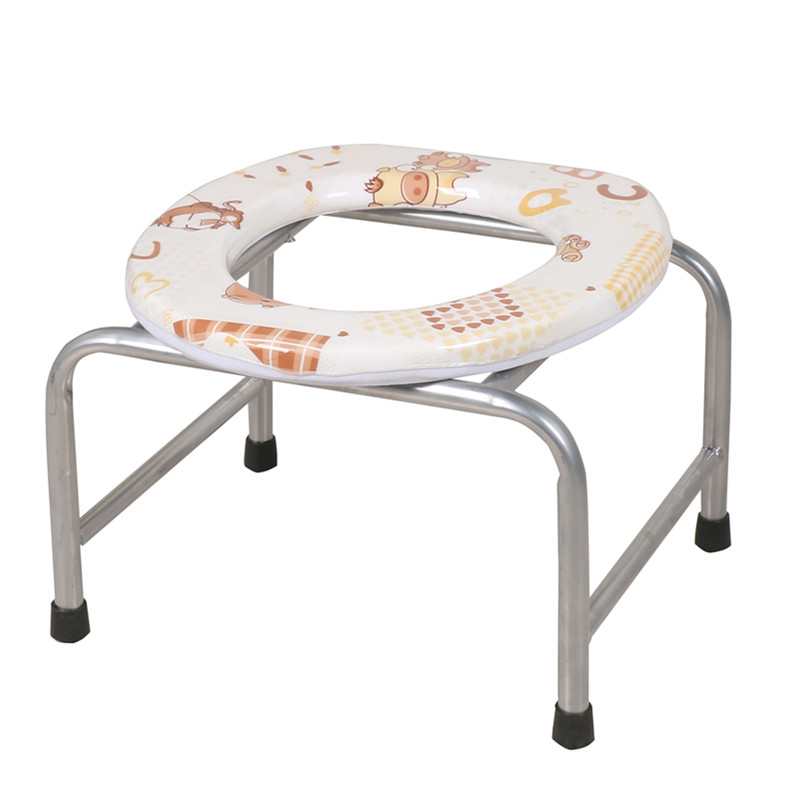 Toilet chair for the elderly. Toilet chair with potty bucket.