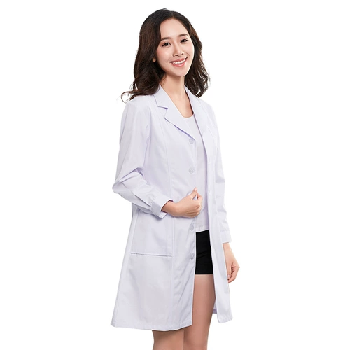 Униформа врача подходит для мужчин и женщин, летний тонкий белый халат, униформа медсестры для школьников