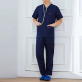 Хлопковая униформа врача для работы, раздельный комплект, в корейском стиле, короткий рукав, для салонов красоты