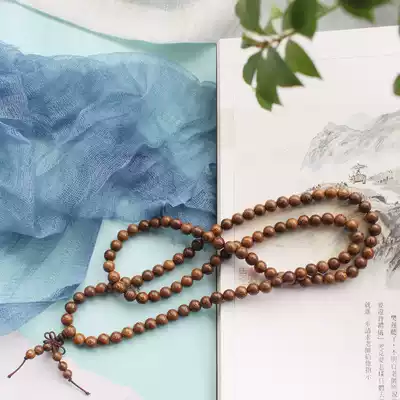 Chicken wing wood 108 hand chain Buddha beads 6 - 8mm sandalwood hand chain men and women
