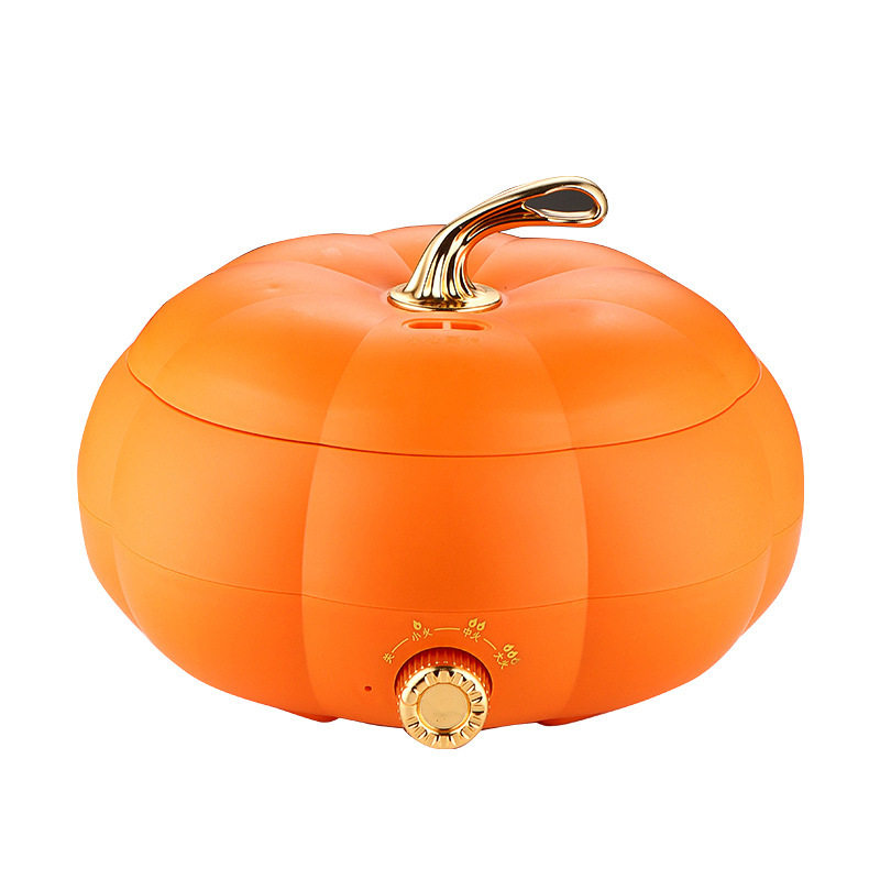 Pumpkin-Shaped Rice Cooker 5 Liters Large Capacity Multifunctional Household Rice Cooker Mini Frying Pan Electric Hot Pot for Cooking