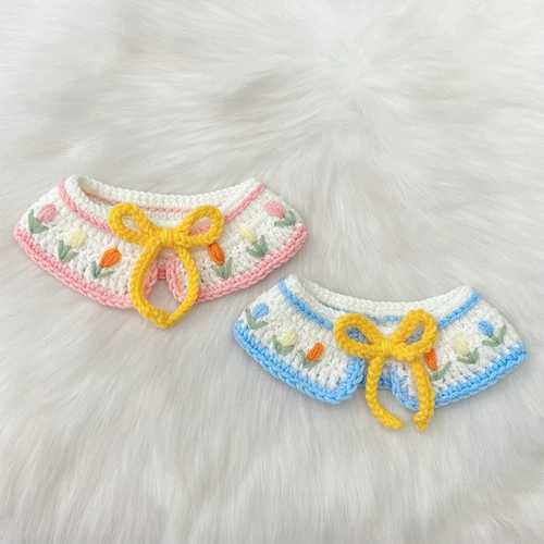 Брендовый трикотажный шарф, нагрудник, плетеный чокер ручной работы, милый слюнявчик