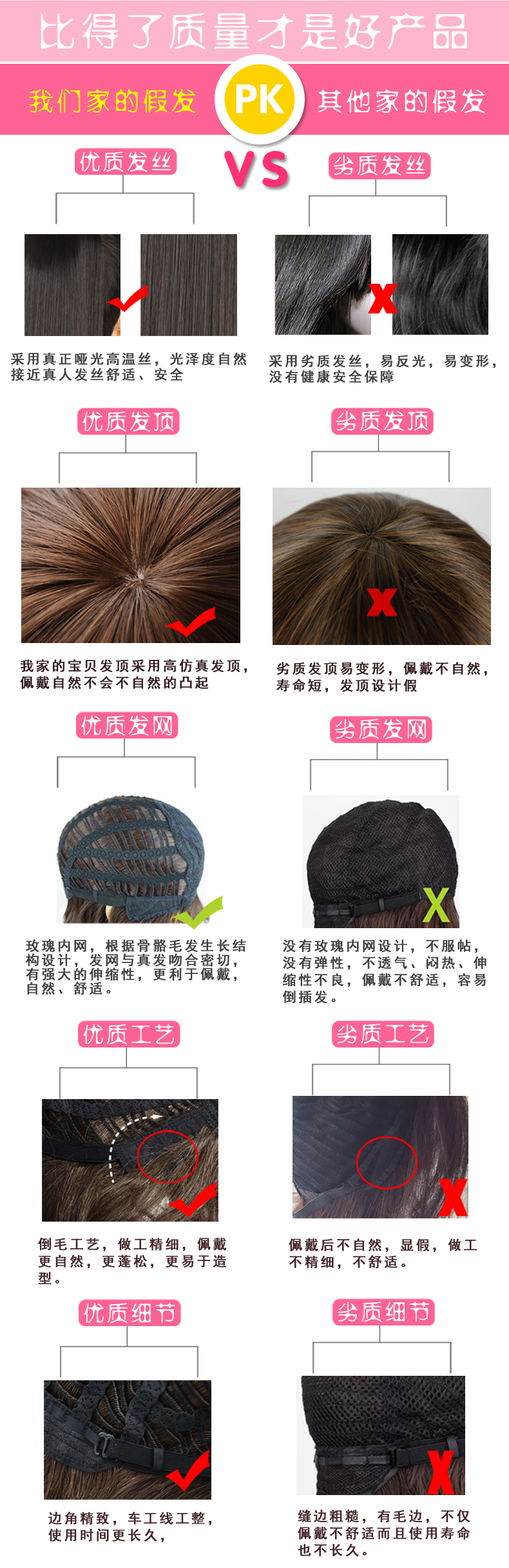 Perruque cheveux courts - Ref 2607513 Image 33