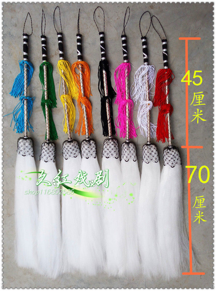 Dust fly throwing zi tai chi dust imitation horsetail floating dust real ponytail tai chi buddha dust tai chi flinging method instrument