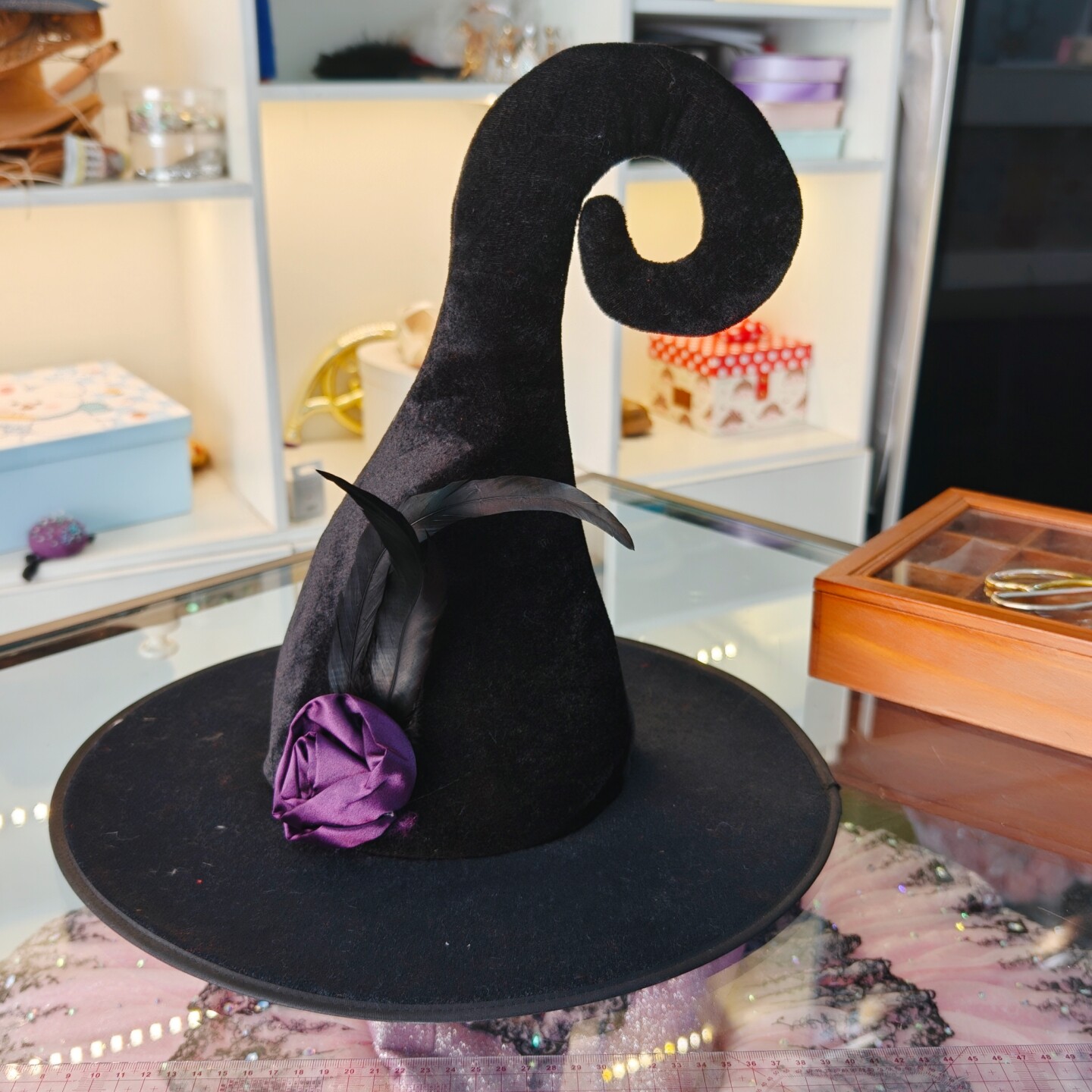 Fairy Castle Halloween Big Kid Witch Hat Adult Black Hook Hat Party Prop Atmosphere Styling Hat