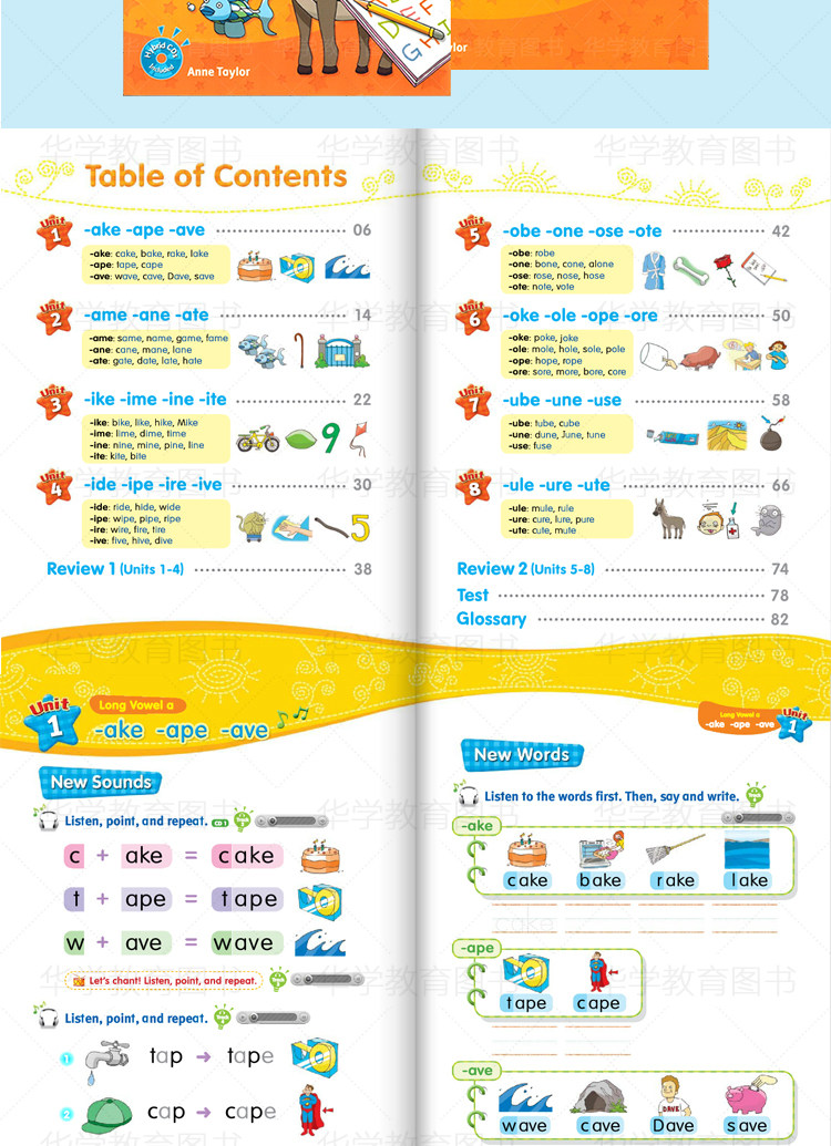 Phonics自然拼读课-美国原版教材  pdf+音频下载 英语教材Sounds great 12345级别小学英文音标字母发音phonics自然拼读1-5级别全套课本练习册儿童启蒙音标语音培训教材外国语