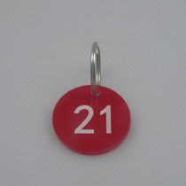 Number plate key ring spicy hot digital plastic ticks card key card deposit number plate acrylic called number plate