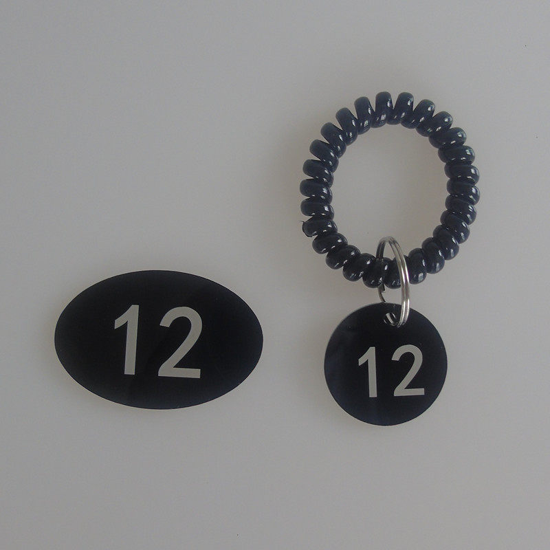 Acrylic bath storage locker LOCKER CELL PHONE CABINET STICKER NUMBER ROUND DIGITAL SAUNA HAND RING DEPOSIT NUMBER PLATE