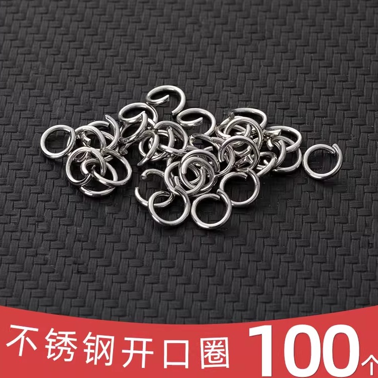 304 Stainless Steel Open Ring Material Metal Closed Ring Single Ring Open Connecting Ring DIY Jewelry Accessories Jump Ring Necklace 304 Stainless Steel Open Ring Material Metal Closed Ring Single Ring Open Connecting Ring DIY Jewelry Accessories Jump Ring Necklace