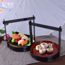 Portable container day woman Roof basket sushi sashimi basket round basket Fried Items Basket Snack of Snack Cake