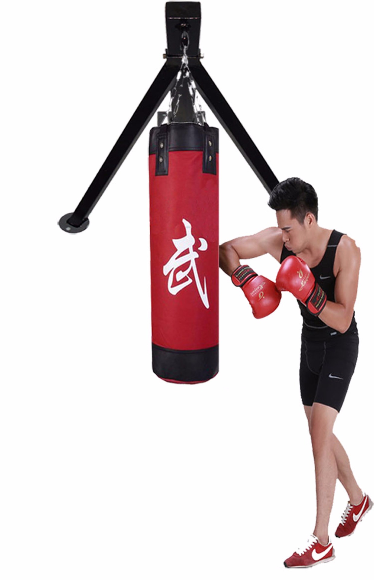 Taekwondo nhà trong nhà đấm bốc bao cát túi cát giá đỡ móc áo giá treo tường thiết bị cố định - Taekwondo / Võ thuật / Chiến đấu bao tay boxing